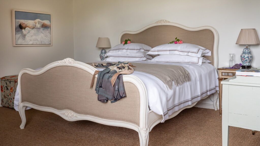 Brookside Lodge master bedroom bed